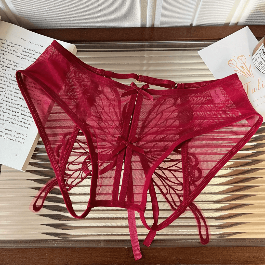 Butterfly Crotchless Panty, Open Crotch Sexy Panties (3)