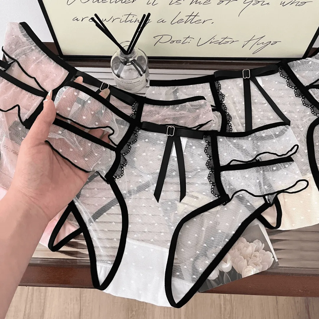 Polka Dots See-Through Panty, Sexy Panties, Sexy Lingerie Malaysia & Singapore (1)