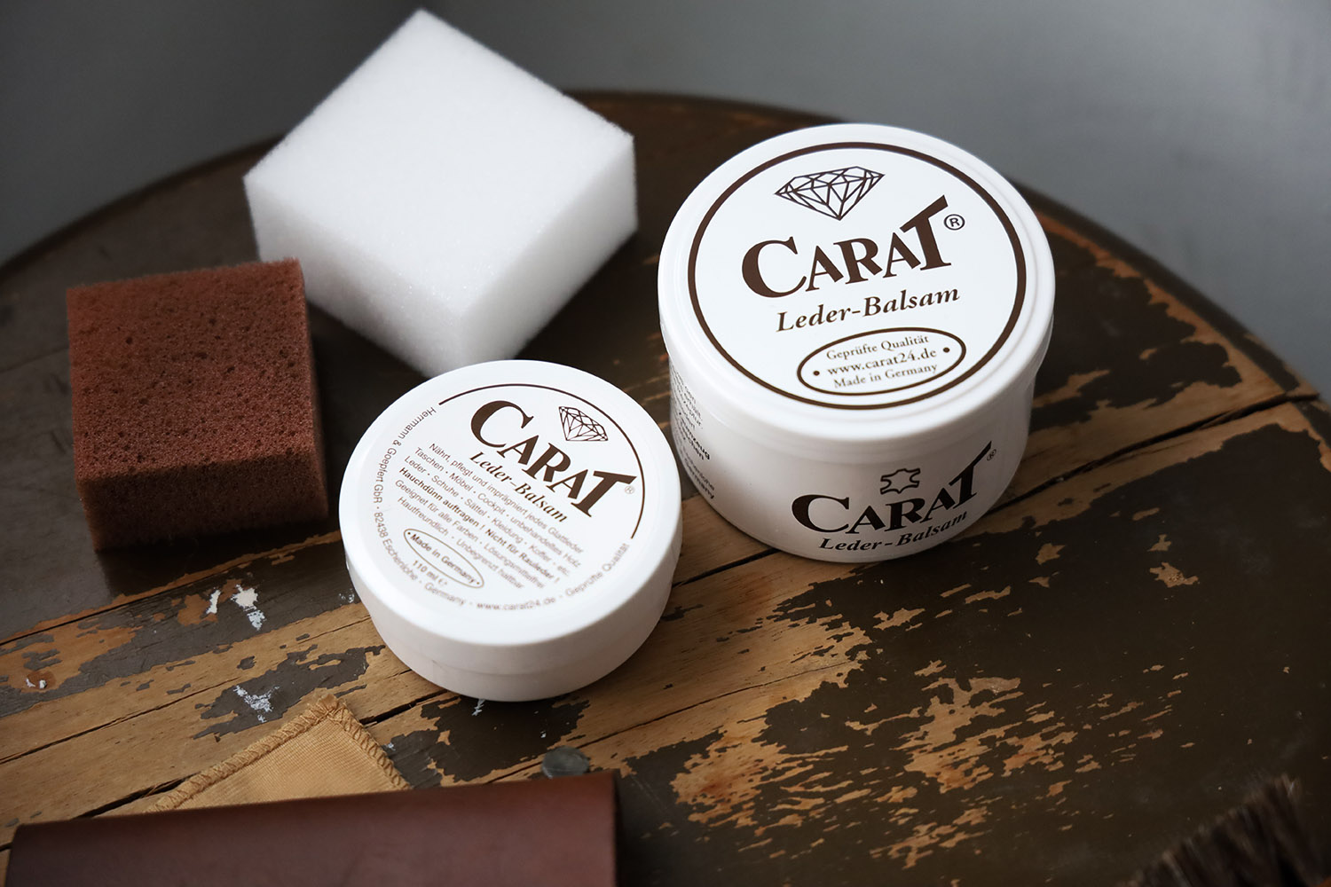 德國 CARAT 固型天然皮革保養油   (5)