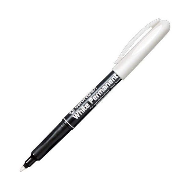 centropen white permanent marker