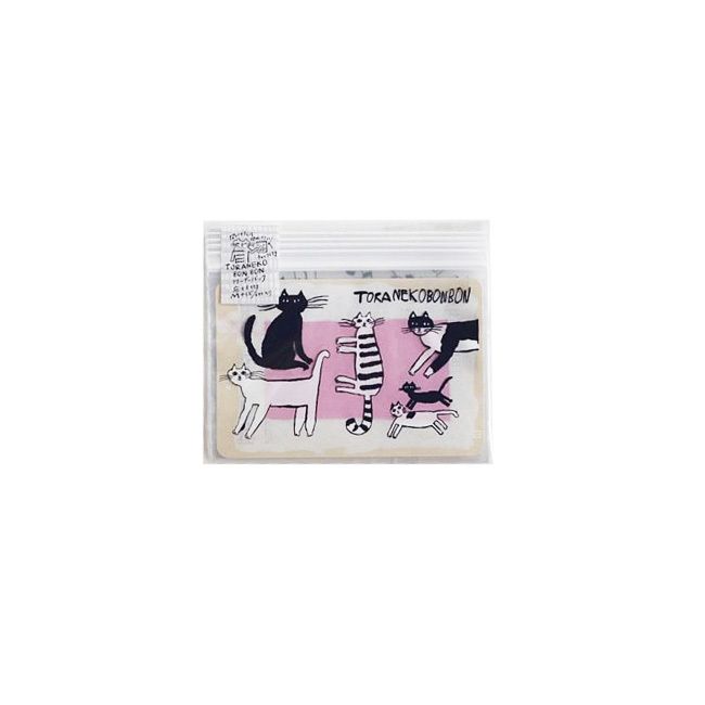 倉敷意匠_中西直子_貓咪保鮮夾鏈袋6入_M_99220-02
