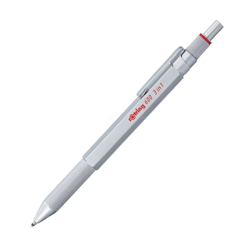 rOtring_600型_專家級三合一機能筆_銀