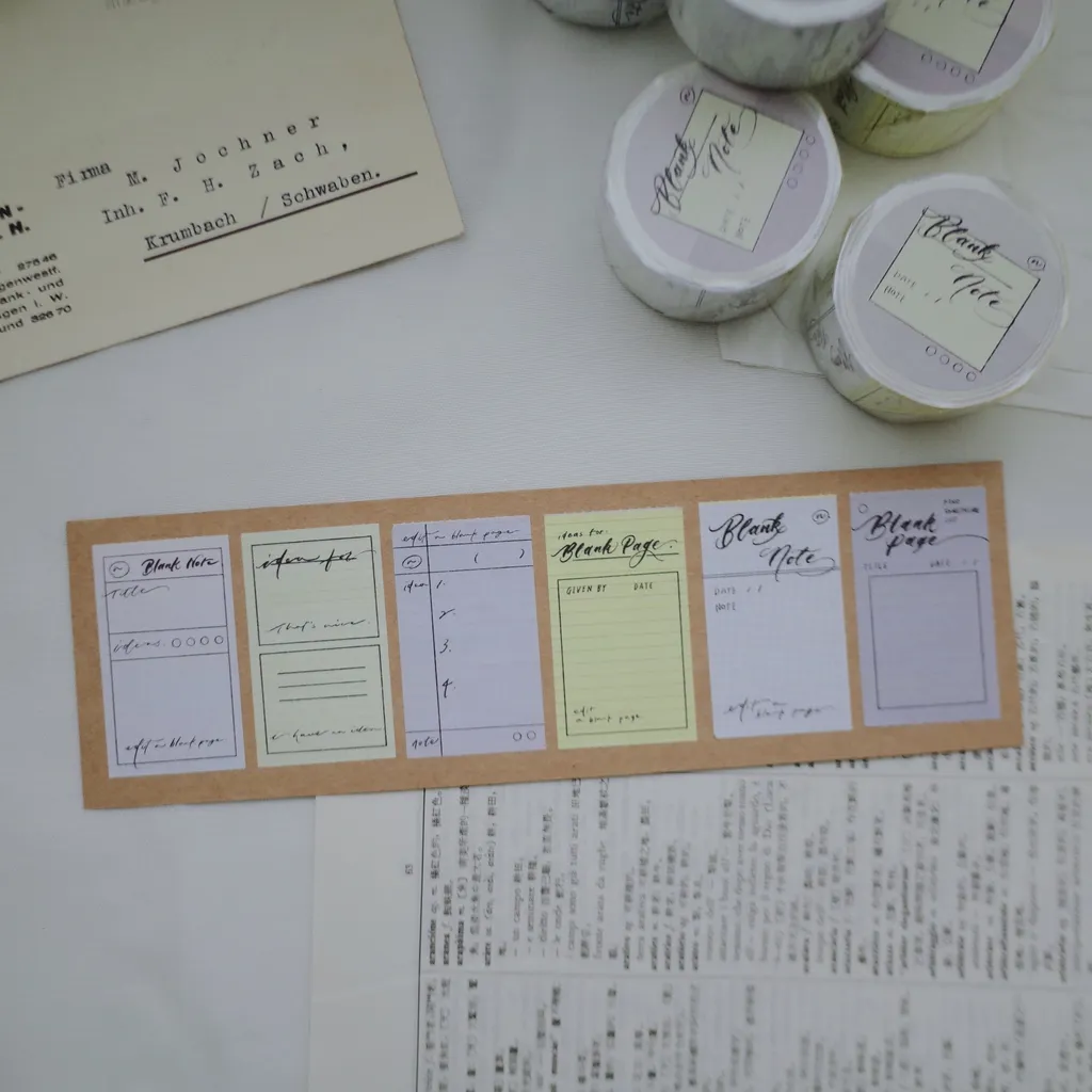 Mr. Eggplants Sticky Memo Tape - Blank Note (3cm)