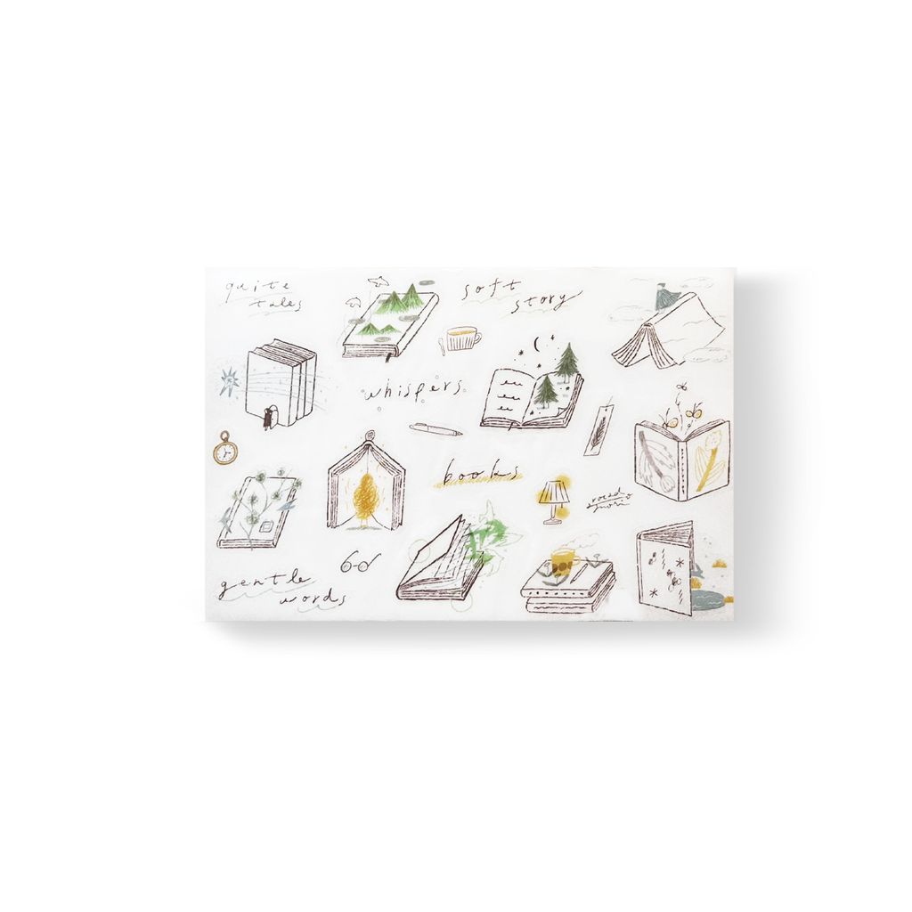 書的記憶 Memories of books - 轉印貼紙 transfer sticker