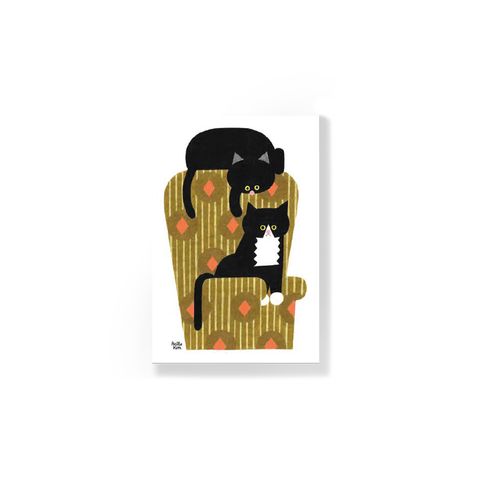 AellieK_明信片_沙發上的貓Cats in sofa