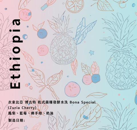 衣索比亞 博古特 乾式菌種發酵水洗 