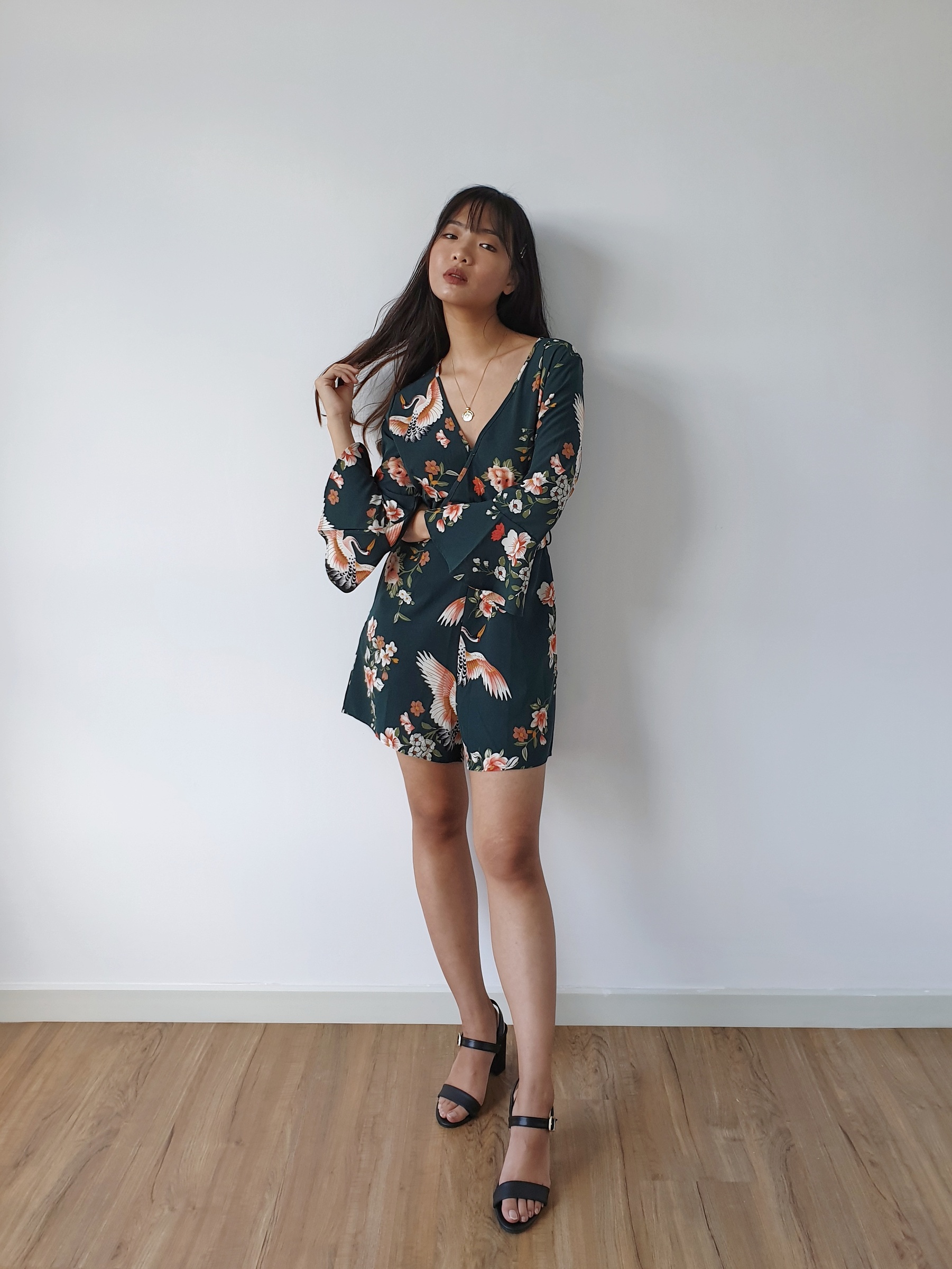emerald romper