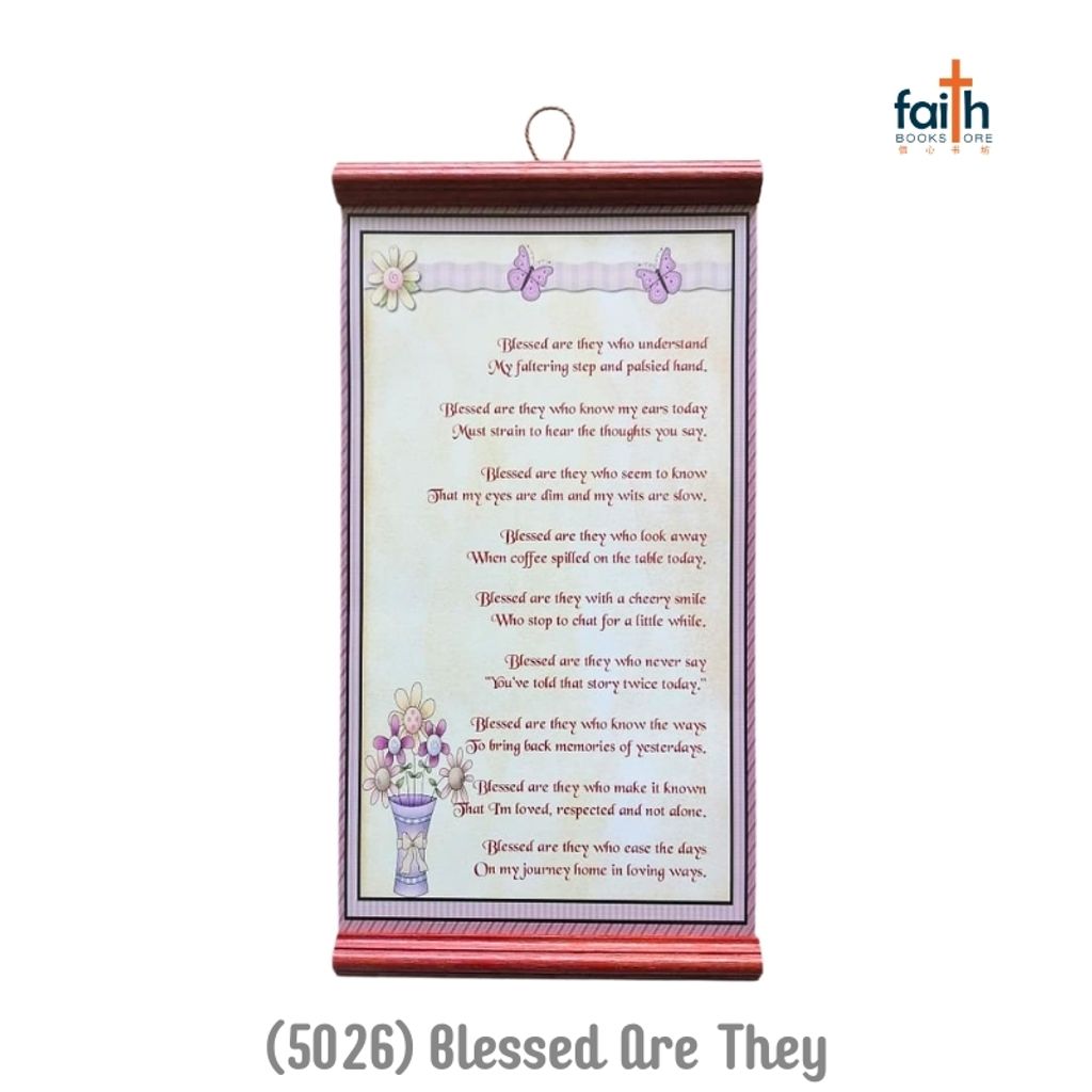 malaysia-online-christian-bookstore-faith-book-store-inspirational-scroll-hanging-decoration-wall-decor-english-scripture-bible-verse-chosen-treasure-5026-blessed-are-they