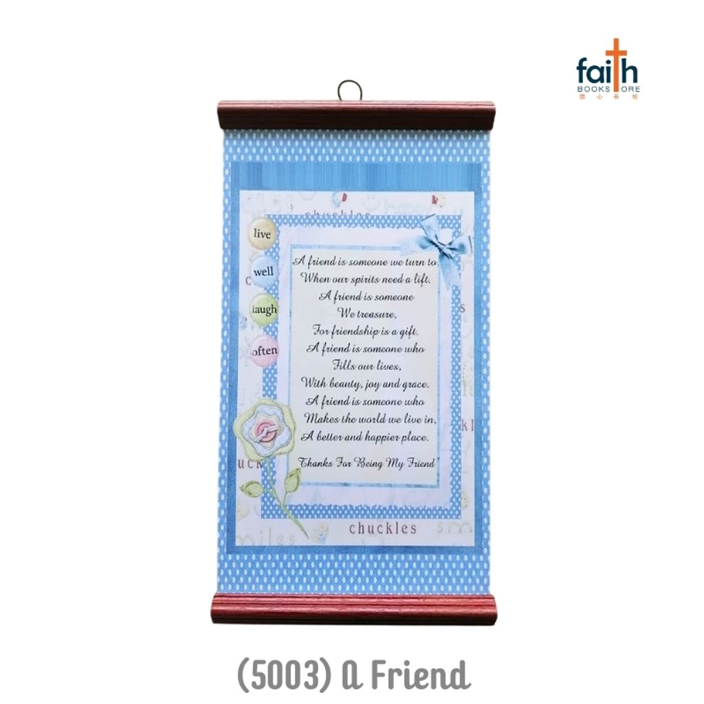 malaysia-online-christian-bookstore-faith-book-store-inspirational-scroll-hanging-decoration-wall-decor-english-scripture-bible-verse-chosen-treasure-5003-a-friend