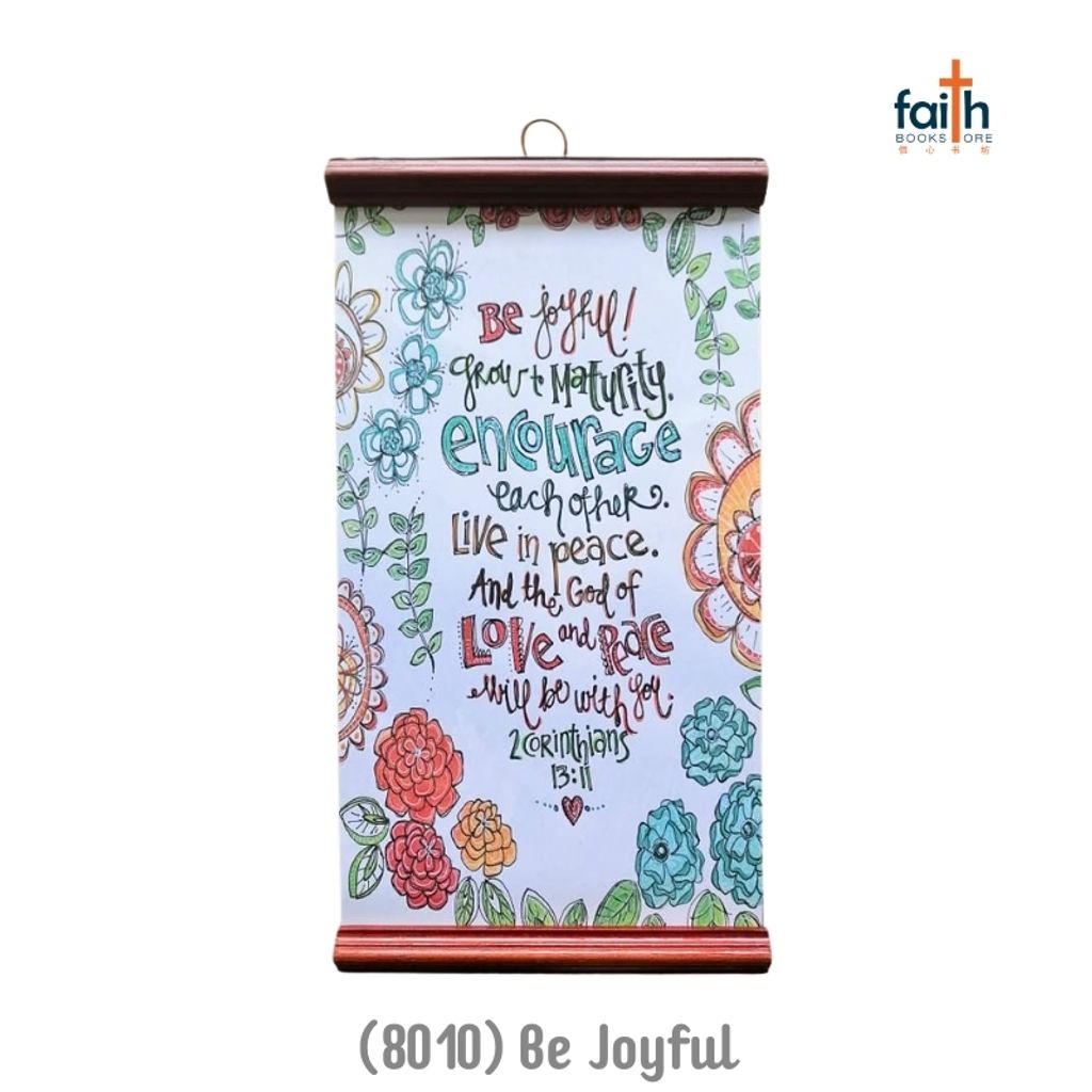 malaysia-online-christian-bookstore-faith-book-store-inspirational-scroll-hanging-decoration-wall-decor-english-scripture-bible-verse-chosen-treasure-8010-be-joyful