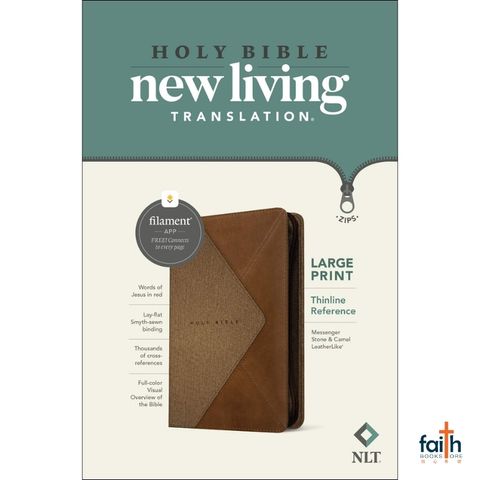 malaysia-online-christian-bookstore-faith-book-store-english-holy-bible-new-living-translation-nlt-large-print-thinline-reference-messenger-stone-camel-zippered-leatherlike-tyndale-9781496466242-2