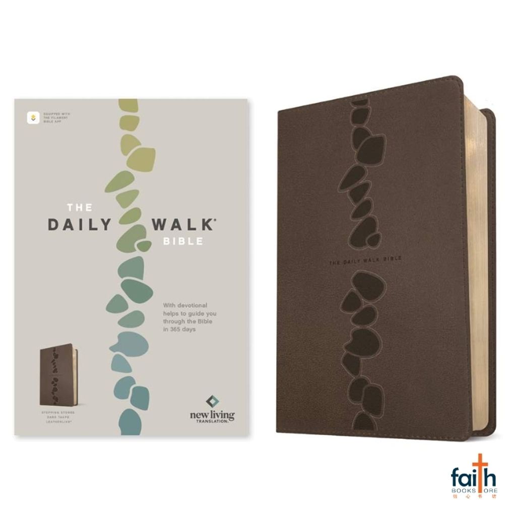 malaysia-online-christian-bookstore-faith-book-store-english-holy-bible-new-living-translation-nlt-the-daily-walk-bible-stepping-stones-dark-taupe-leatherlike-filament-enabled-tyndale-9781496477934-9