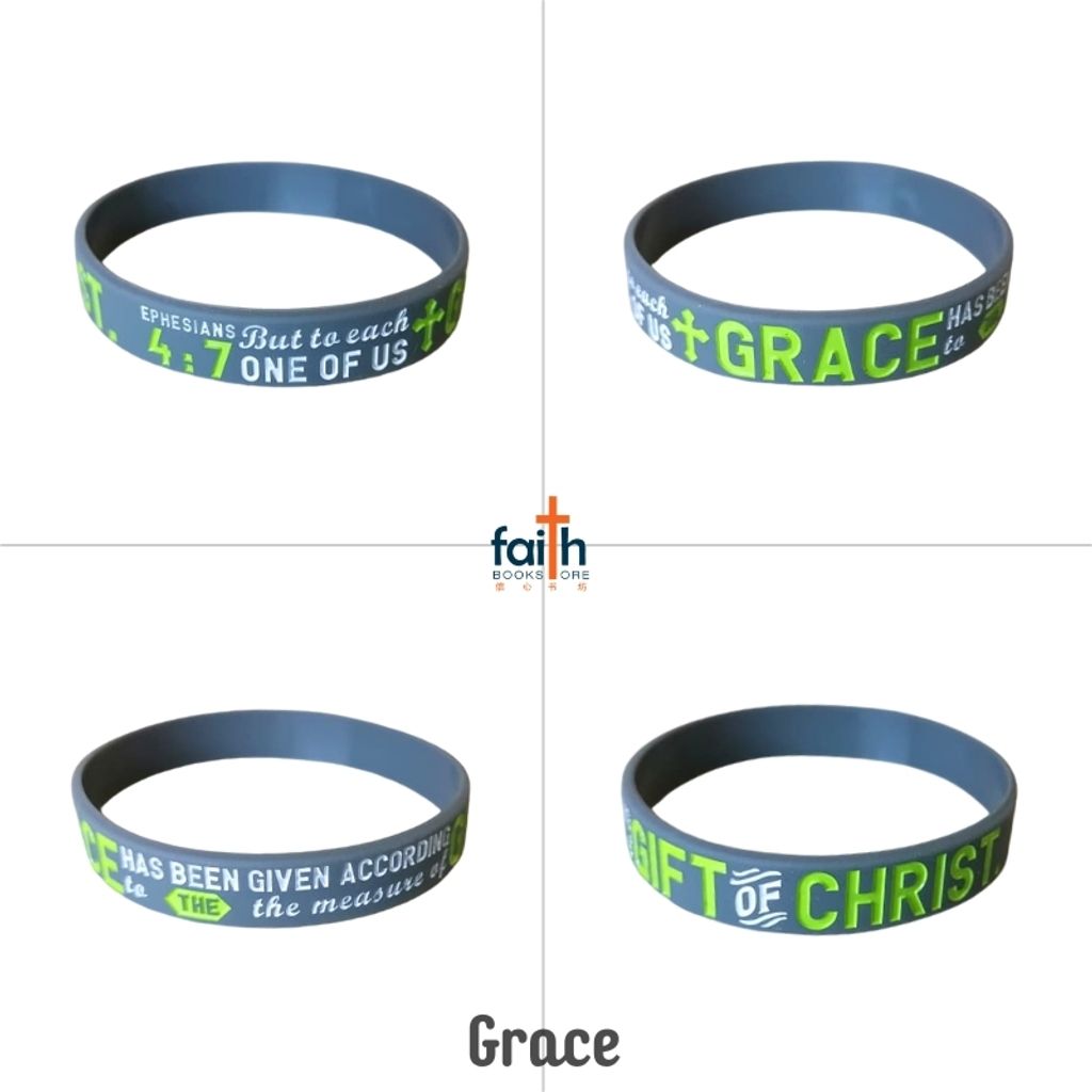 malaysia-online-christian-bookstore-faith-book-store-bible-rubber-christian-wristband-bible-verse-scripture-grace-grey-ephesians-4-7-grace-has-been-given-according-to-christ's-gift-7-loaves-and-fishes