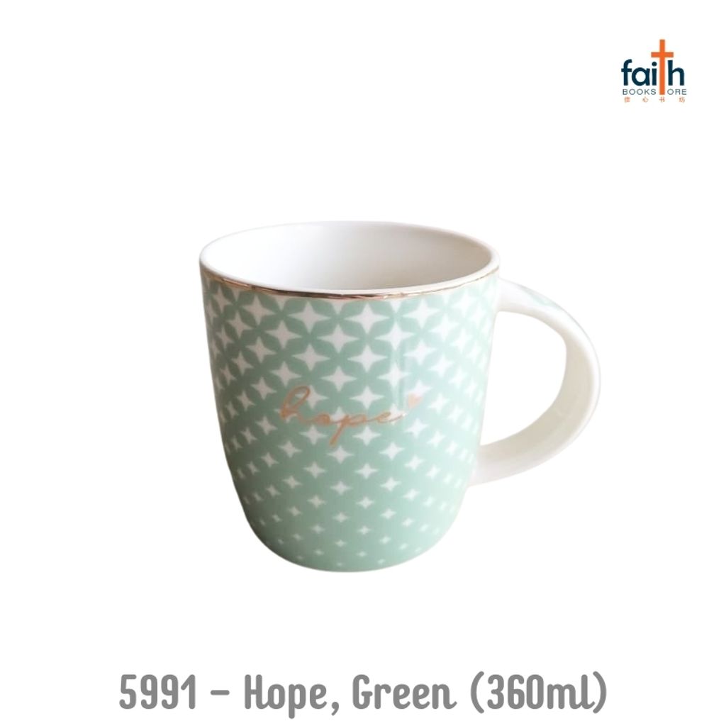 malaysia-online-christian-bookstore-faith-book-store-ceramic-mugs-360-ml-ceramic-cups-christian-gifts-elim-art-5991-hope-green-360-ml