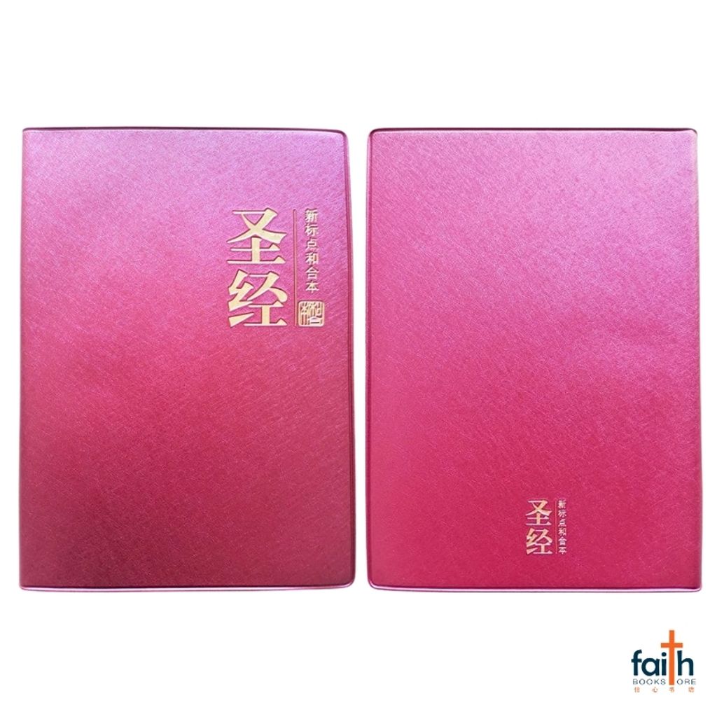 malaysia-online-christian-bookstore-faith-book-store-holy-bible-chinese-union-version-cuv-圣经-新-标点-和合本-中型-金边-仿皮-红色-简体-CUNPSS62PL-9789830300726