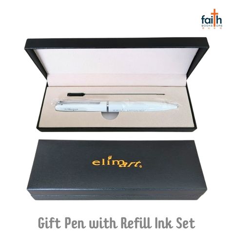 malaysia-online-christian-bookstore-faith-book-store-gift-pen-with-refill-ink-set-&-individual-case-black-box-ball-pen-metal-black-ink-0.5mm-elim-art-2