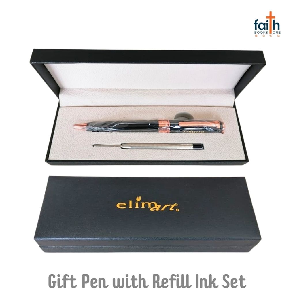 malaysia-online-christian-bookstore-faith-book-store-gift-pen-with-box-packaging-refill-ink-set-ball-pen-metal-black-ink-0.5mm-elim-art-2