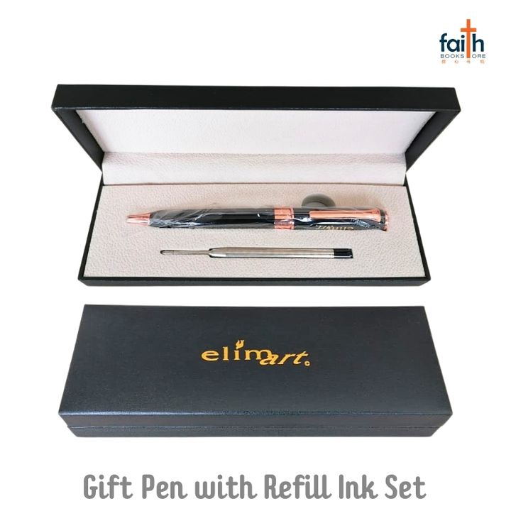 malaysia-online-christian-bookstore-faith-book-store-gift-pen-with-box-packaging-refill-ink-set-ball-pen-metal-black-ink-0.5mm-elim-art-2