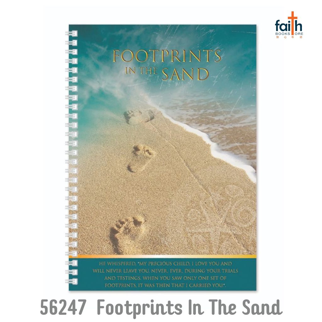 malaysia-online-christian-bookstore-faith-book-store-A5-wire-o-soft-cover-journal-notebook-elim-art-SENB-56247-WM-footprints-in-the-sand