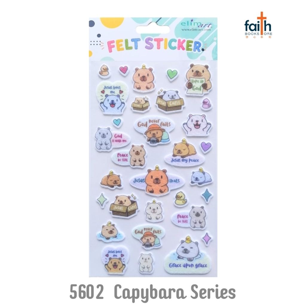 malaysia-online-christian-bookstore-faith-book-store-felt-sticker-elim-art-kids-sticker-children-stickers-with-inspirational-christian-quotes-soft-cute-felt-stickers-SEFS-5602-AC-capybara-series