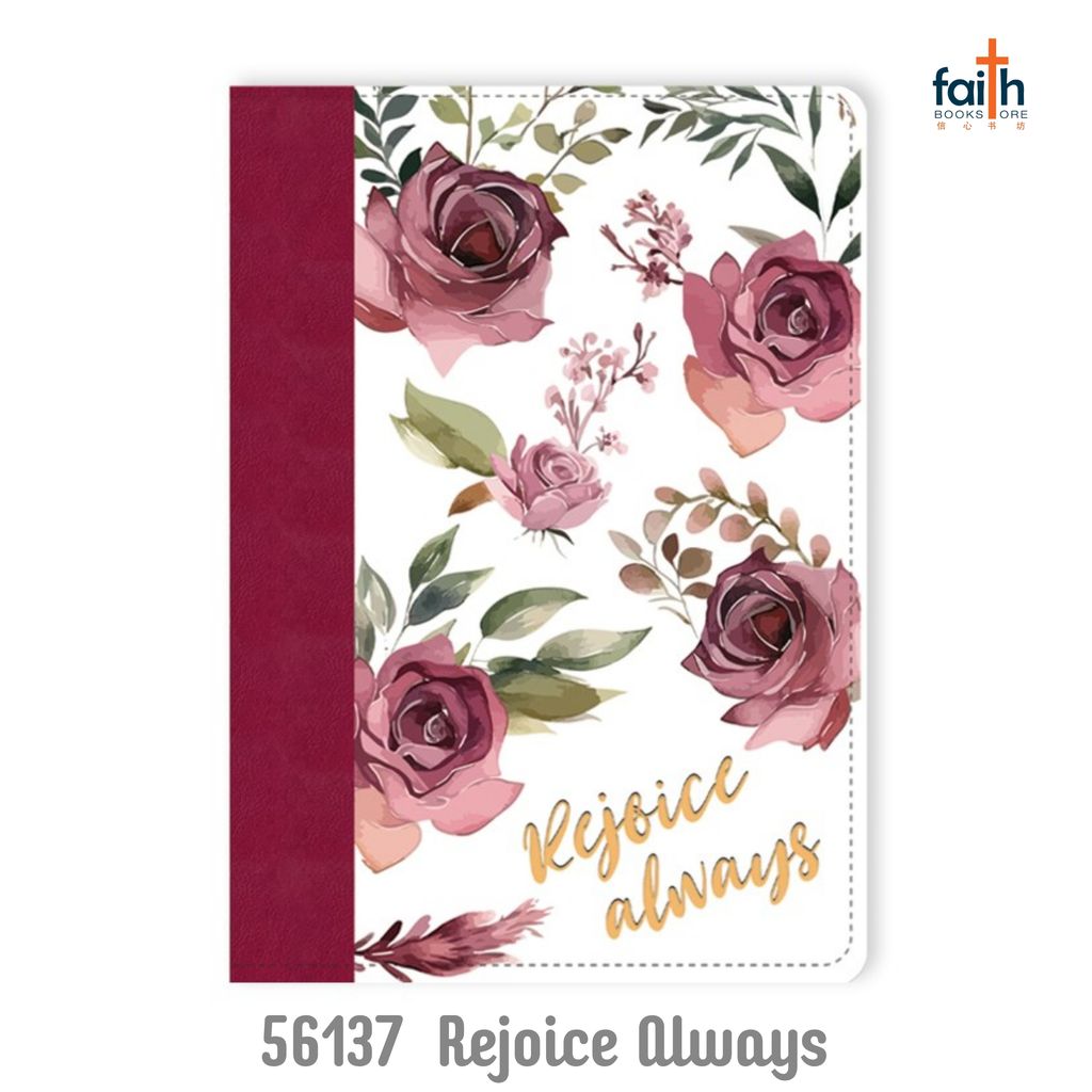 malaysia-online-christian-bookstore-faith-book-store-A5-lux-leather-2-tone-journal-notebook-elim-art-notebooks-journals-2026-2027-SEJL-56137-AM-rejoice-always