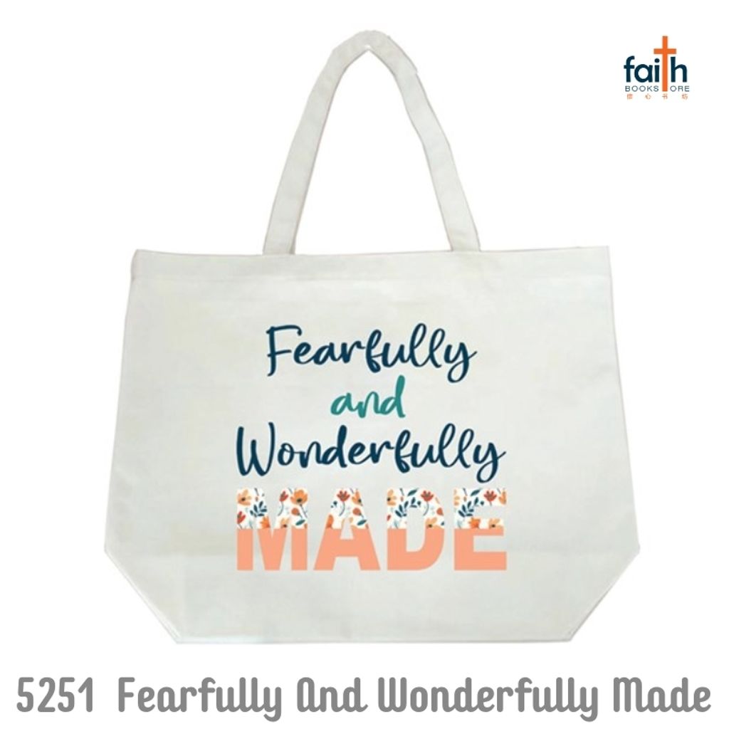 malaysia-online-christian-bookstore-faith-book-store-canvas-tote-bag-with-bible-verses-christian-inspirational-designs-elim-art-GECB-5251-AM-fearfully-and-wonderfully-made