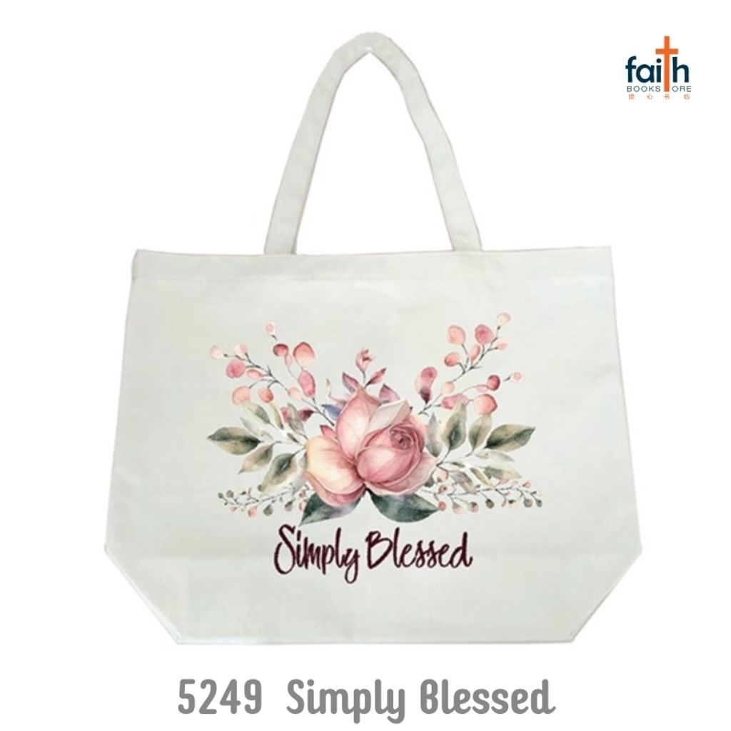 malaysia-online-christian-bookstore-faith-book-store-canvas-tote-bag-with-bible-verses-christian-inspirational-designs-elim-art-GECB-5249-AM-simply-blessed