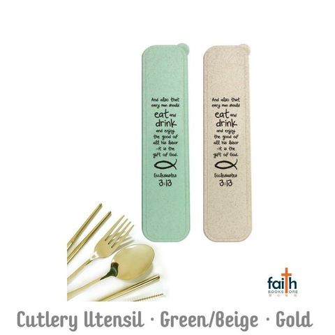 malaysia-online-christian-bookstore-faith-book-store-cutlery-utensil-Ichtus-green-beige-gold-800x800-1