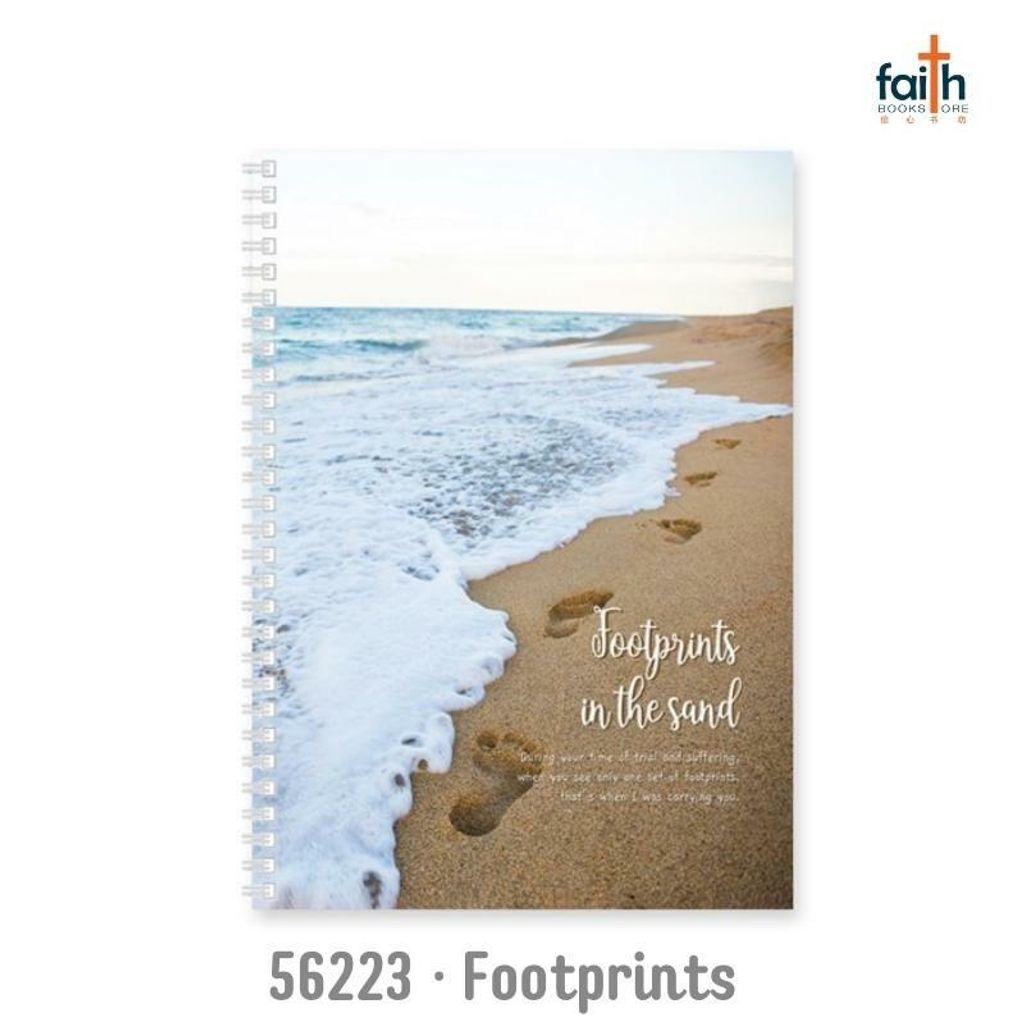 malaysia-online-christian-bookstore-faith-book-store-gift-stationery-soft-cover-journal-2022-56223-footprints-in-the-sands-800x800