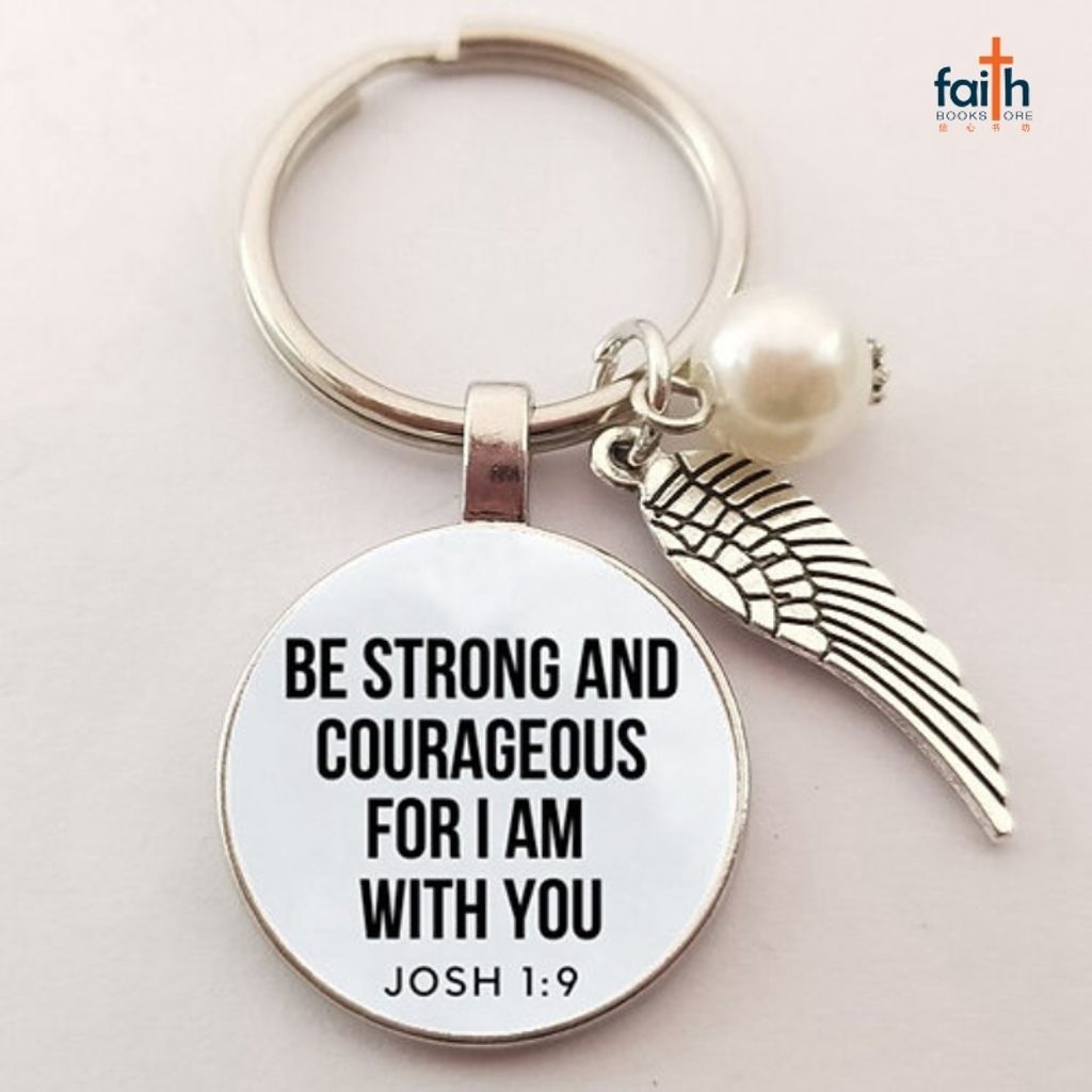 malaysia-online-christian-bookstore-faith-book-store-gifts-keychain-7loaves-be-strong-and-courageous-for-I-am-with-you-josh-1-9-800x800
