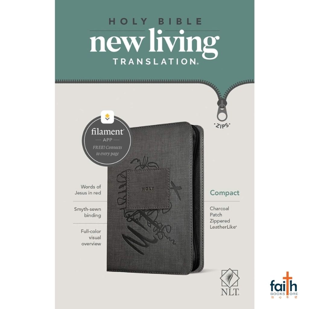 malaysia-online-christian-bookstore-faith-book-store-english-bible-NLT-new-living-translation-compact-charcoal-patch-zip-leatherlike-9781496455512-1