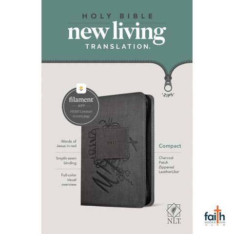 malaysia-online-christian-bookstore-faith-book-store-english-bible-NLT-new-living-translation-compact-charcoal-patch-zip-leatherlike-9781496455512-1