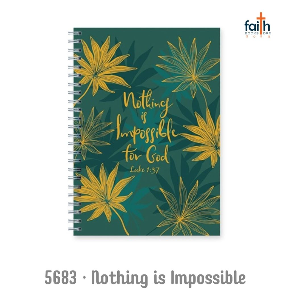 malaysia-online-christian-bookstore-faith-book-store-elim-art-wire-o-hard-cover-journal-2023-series-5683-nothing-is-impossible-for-God-800x800