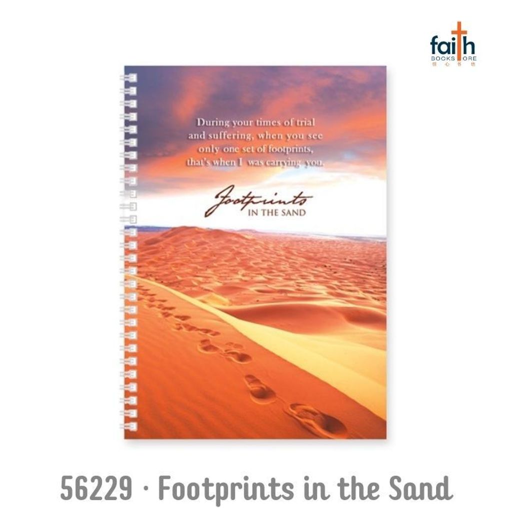 malaysia-online-christian-boookstore-faith-book-store-gift-stationary-elim-art-soft-cover-journal-2023-56229-footprints-in-the-sand-800-800