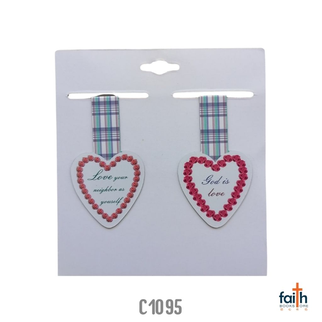malaysia-online-christian-bookstore-faith-book-store-magnetic-bookmarks-heart-shaped-double-sided-chinese-english-磁性-心形-双面-书签-中-英-文-2-pcs-pack-favor-bookstore-C1095-love-your-neighbor-as-yourself-god-is-love-800x800
