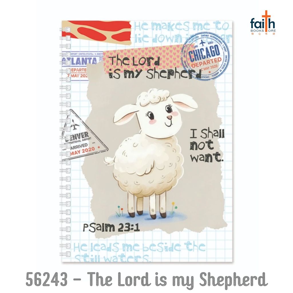 malaysia-online-christian-bookstore-faith-book-store-A5-wire-o-soft-cover-journals-notebook-elim-art-senb-56243-the-lord-is-my-shepherd-800x800