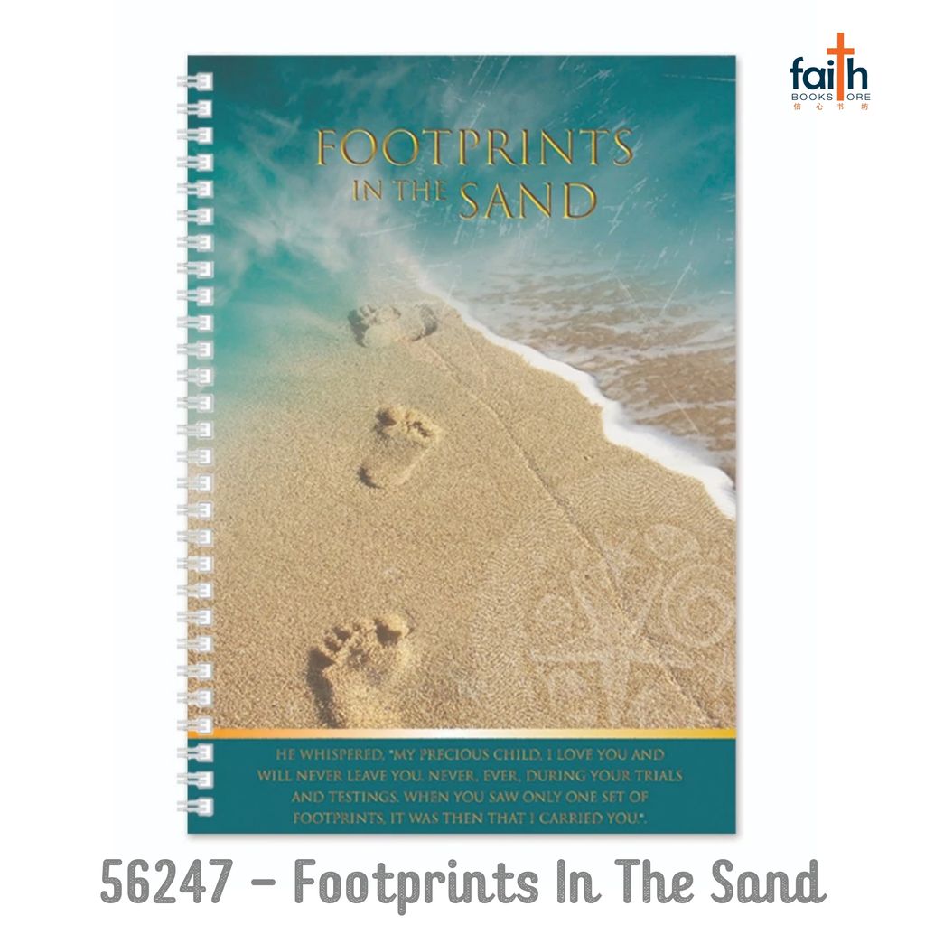 malaysia-online-christian-bookstore-faith-book-store-A5-wire-o-soft-cover-journals-notebook-elim-art-senb-56247-wm-footprints-in-the-sand-800x800