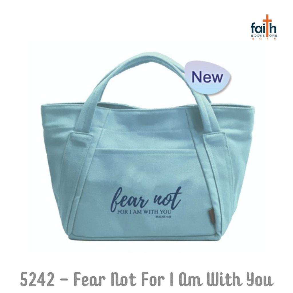 malaysia-online-christian-bookstore-faith-book-store-mini-canvas-tote-bag-bible-verse-elim-art-5242-fear-not-for-i-am-with-you-800x800