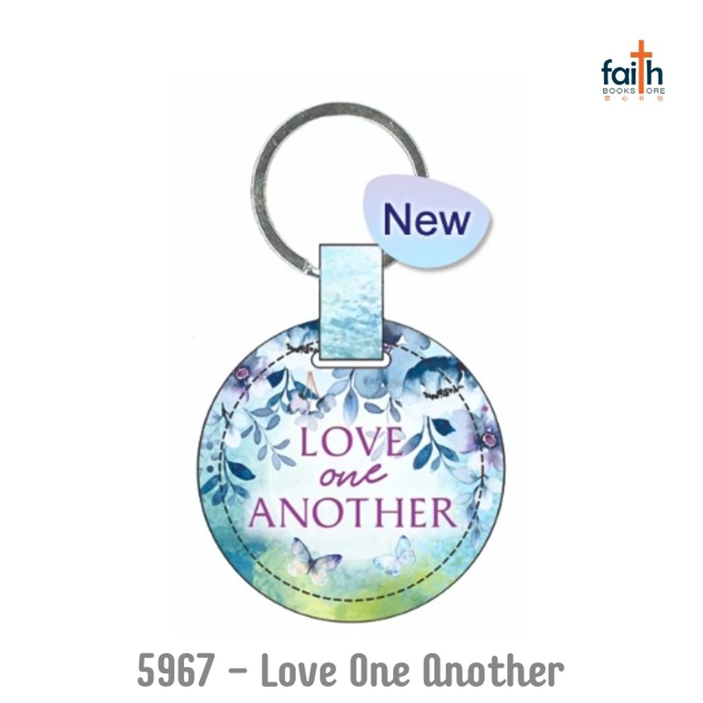 malaysia-online-christian-bookstore-faith-book-store-lux-leather-keychains-round-elim-art-SELKC-5967-WM-love-one-another-800x800