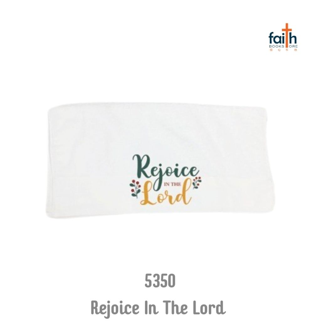 malaysia-online-christian-bookstore-faith-book-store-towels-white-100%-cotton-small-32-x-32-cm-face-towel-elim-art-GEFT-5350-SM-rejoice-in-the-lord-800x800