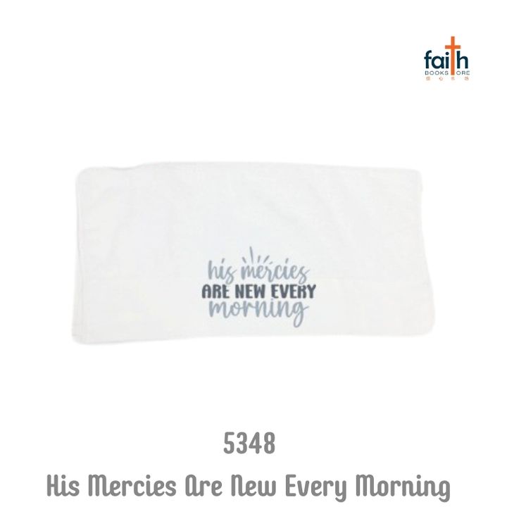 malaysia-online-christian-bookstore-faith-book-store-towels-white-100%-cotton-small-32-x-32-cm-face-towel-elim-art-GEFT-5348-SM-his-mercies-are-new-every-morning-800x800