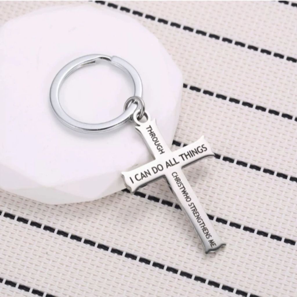 malaysia-online-christian-bookstore-faith-book-store-stainless-steel-cross-keychain-经文-十字架-不-锈-钢-钥匙-扣-cross-keychains-with-scripture-bible-verse-favor-bookstore-2