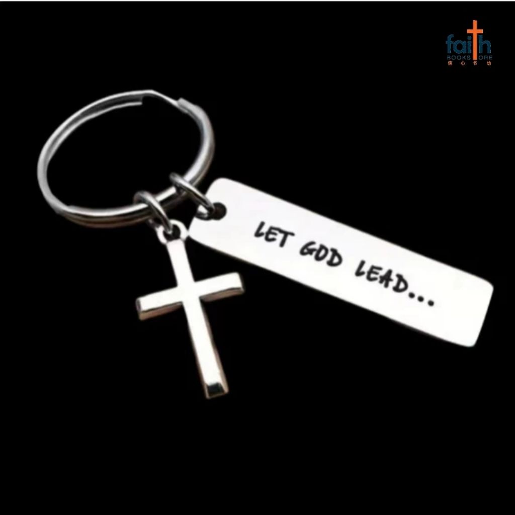 malaysia-online-christian-bookstore-faith-book-store-stainless-steel-laser-engraved-keychain-with-cross-pendant-english-bible-verse-scripture-keychains-经文-刻字-不锈钢-钥匙-扣-favor-bookstore-let-god-lead-2