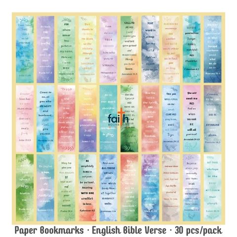 malaysia-online-christian-bookstore-faith-book-store-paper-bookmark-scripture-bookmarks-english-bible-verse-30-pcs-pack-简-装-英文-经文-书签-30-张-套-favor-bookstore-1