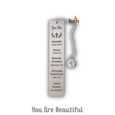 malaysia-online-christian-bookstore-faith-book-store-stainless-steel-rectangular-scripture-bookmarks-cross-pendant-bookmark-english-bible-verse-长-形-经文-不-锈-钢-书签-favor-bookstore-you-are-beautiful