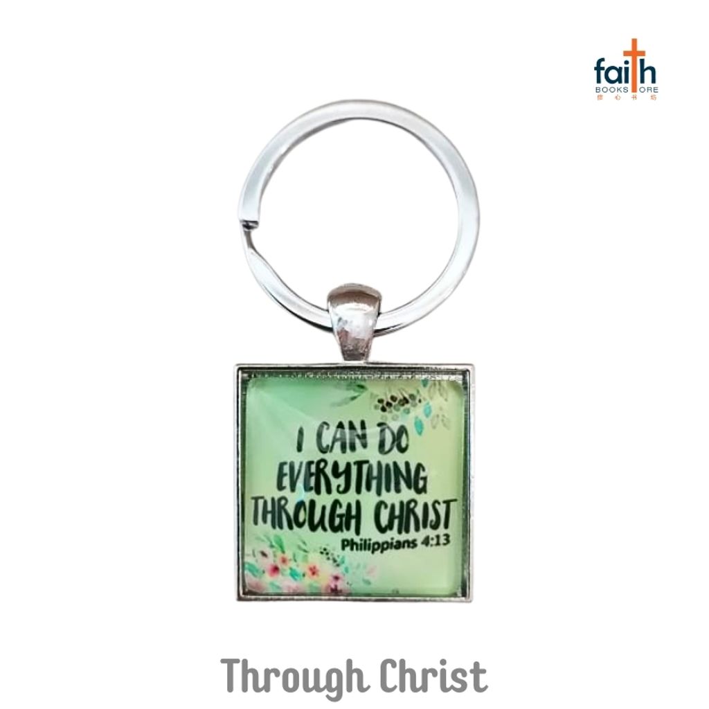 malaysia-online-christian-bookstore-faith-book-store-timeless-gem-square-keychain-english-bible-verse-scripture-metal-epoxy-keychains-时光-宝石-方形-钥匙-扣-favor-bookstore-i-can-do-everything-through-christ