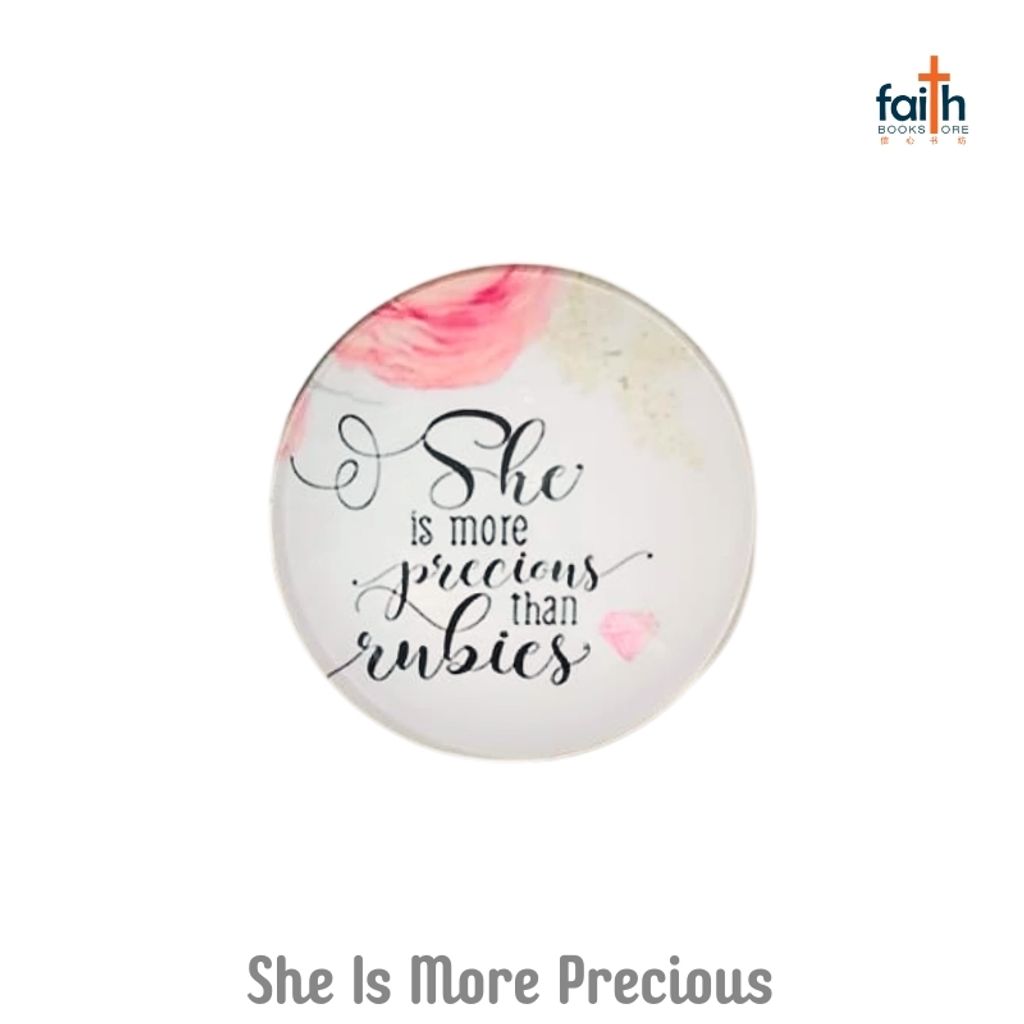malaysia-online-christian-bookstore-faith-book-store-timeless-gem-crystal-glass-fridge-magnet-inspirational-scripture-bible-verse-quote-magnets-时光-宝石-冰箱-贴-favor-bookstore-she-is-more-precious-than-rubies