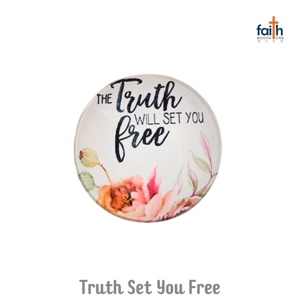 malaysia-online-christian-bookstore-faith-book-store-timeless-gem-crystal-glass-fridge-magnet-inspirational-scripture-bible-verse-quotes-magnets-时光-宝石-冰箱-贴-favor-bookstore-the-truth-will-set-you-free
