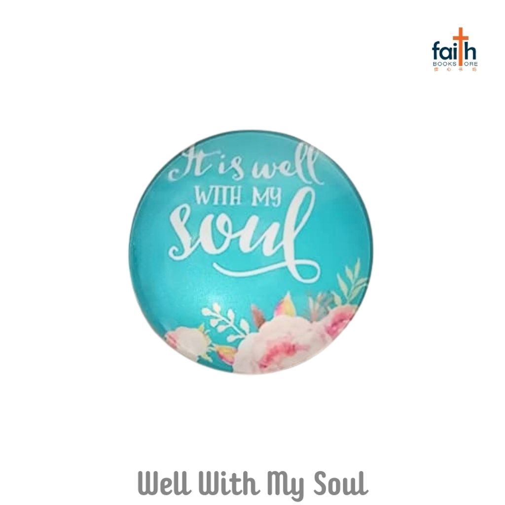malaysia-online-christian-bookstore-faith-book-store-timeless-gem-crystal-glass-fridge-magnet-inspirational-scripture-bible-verse-quotes-magnets-时光-宝石-冰箱-贴-favor-bookstore-it-is-well-with-my-soul