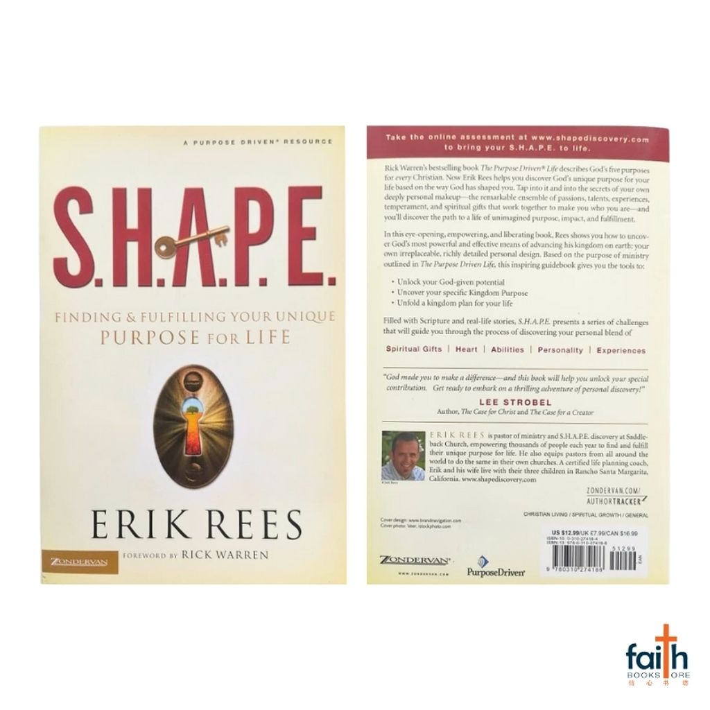 malaysia-online-christian-bookstore-faith-book-store-english-book-s.h.a.p.e.-finding-&-fulfilling-your-unique-purpose-for-life-erik-rees-zondervan-softcover-9780310274186-shape-special-discount-2